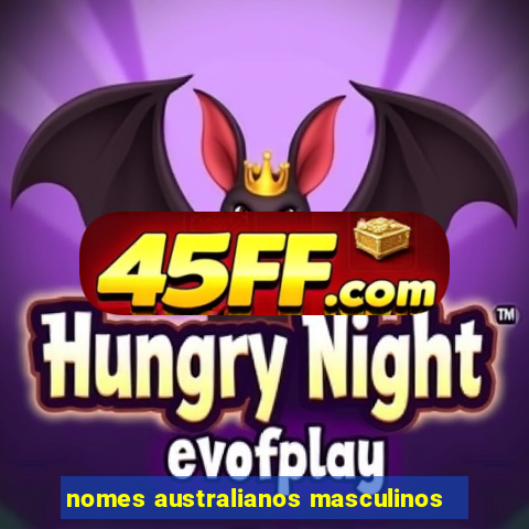 nomes australianos masculinos
